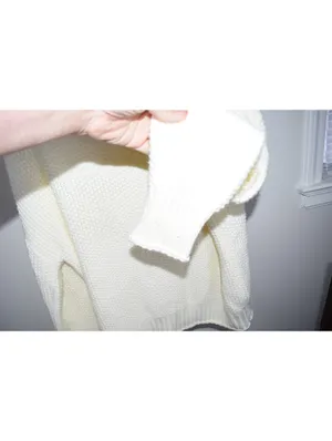 Ivory Chunky Knit Sweater Women's Cream Textured Crewneck Long Sleeve Pullover thumbnail 5