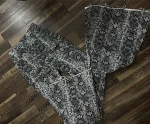 Free People Bell-Bottom Flare Jeans Snake Print Size 28 thumbnail 1
