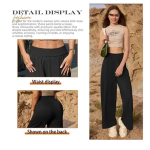 Brand New OQQ Women's Medium Small Black High Waisted Ankle Length Pants thumbnail 2