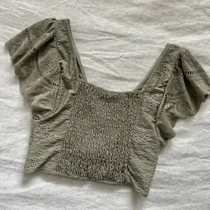 Free People Flutter Sleeve Crop Top thumbnail 3