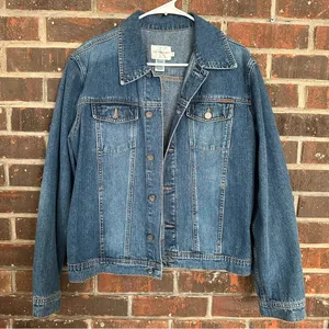 Vintage Women’s Blue Jean Calvin Klein Jacket thumbnail 1