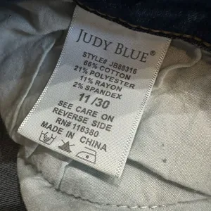 Judy Blue Jeans Womens 11/30 Skinny Fit Blue Distressed Red Plaid Underlay Jeans thumbnail 6