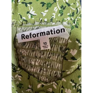Reformation Lorelei‎ Samantha Floral-Print Mini Dress Women’s Size 10 thumbnail 6