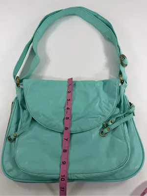 Latigo Turquoise Teal Leather Messenger Bag Y2K Boho Shoulder Crossbody Purse‎ thumbnail 12