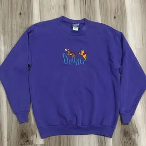 Disney Pooh Vintage 90’s Bounce Crewneck Purple Sweater Women’s Medium thumbnail 1