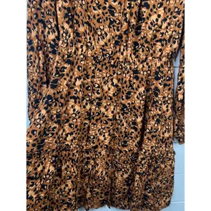 Sugarlips Leopard Print Long Sleeve Ruffle Hem Mini Dress Size M Animal thumbnail 5