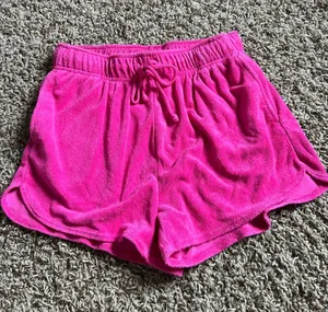 wild fable Bright Pink Terry Drawstring Athletic Shorts thumbnail 1