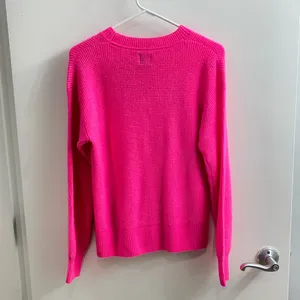 GAP Hot Pink Textured Crewneck Sweater Size XS thumbnail 2