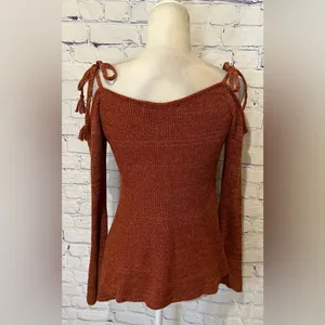 Cupcakes and Cashmere Women's Keryn Cold Sweater Burnt Orange Small thumbnail 4
