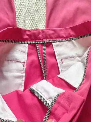Barbie pink business casual straight leg trouser pants thumbnail 2