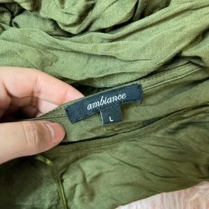 Ambiance Green fit and flare dress size large thumbnail 4