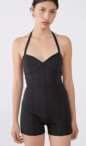 Urban Outfitters Fire Sign Halterneck Playsuit romper NWT thumbnail 1