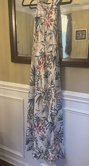 Floral Maxi Dress White Size undefined thumbnail 1