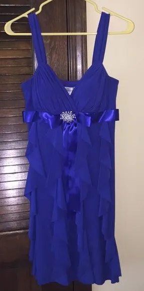 Blue formal dress thumbnail 1