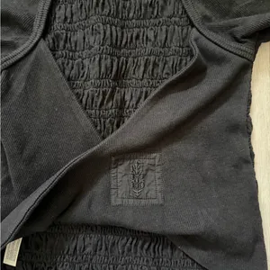 Free People FP Movement Final Mile Smocked Open Back Tee Black size xs thumbnail 12