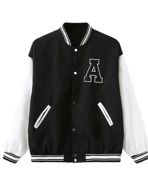 Varsity Small Letter A Sweater Jacket Windbreaker Warm Nwot thumbnail 1