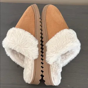 Sueded scuff slippers‎ Slip On in Desert Khaki Size 9 thumbnail 6
