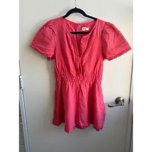 Anthropologie The Somerset‎ Romper Linen Edition small boho vacation festival thumbnail 2