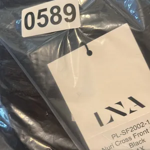 LNA Nuri cross front ribbed dress in black size 1x NWT‎ thumbnail 6
