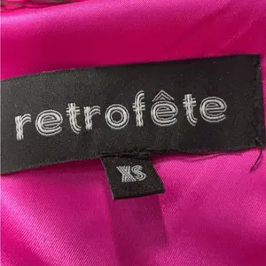 Retrofete pink satin‎ Janessa mini dress size xs thumbnail 10