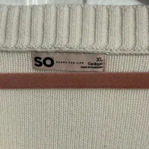 SO Women's Cream Cardigan Sweater thumbnail 3