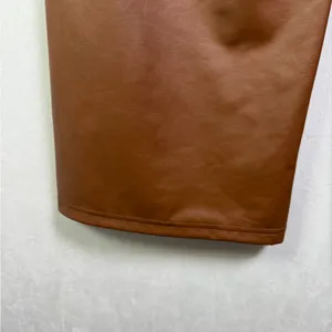 OFFLINE by Aerie Women’s Faux Leather Wide Leg Pull-On Pants Tan Brown Sz S NWT thumbnail 9