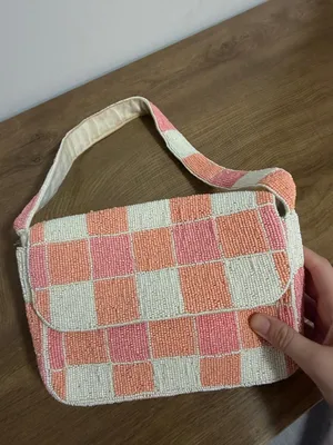 Altered state beaded bag Pink thumbnail 4