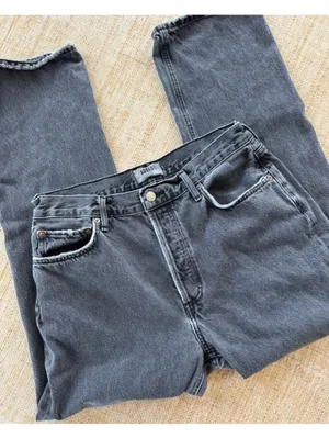 AGOLDE 90’s Pinch Gray Denim Jeans Size 30 Straight Fit Cotton High Rise thumbnail 2