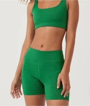 NWT Outdoor Voices Warmup 5" Biker Short XXS Spearmint Green Workout Mid Rise thumbnail 1