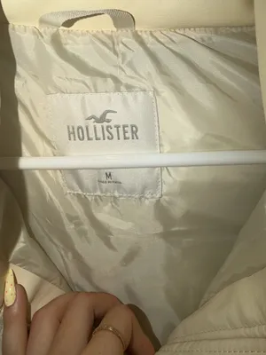 Hollister Cream Leather Puffer Vest thumbnail 2