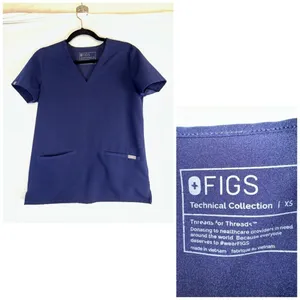 FIGS Top Casma Womens XS Blue Technical Collection Three Pocket Scrub FW1100 thumbnail 8