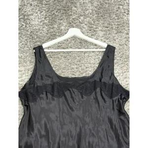 Y2K Jones New York Silk Cami Top Lace Trim Black Whimsigoth Plus Size 22W NWT thumbnail 7