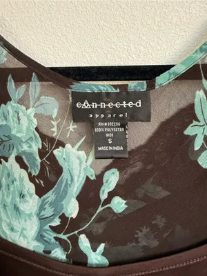 Vintage Y2k Connected Apparel Floral Beaded Dress S Whimsigoth Fairycore 90s thumbnail 6