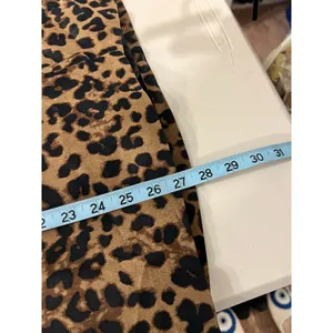 Zara Brown Animal Print Double Button Silky Satin Oversized Blazer Size XS thumbnail 10