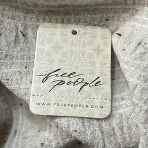 Free People Maggie Medium Embroidered Top Square Neck Smocked Puff Sleeves Ivory thumbnail 12