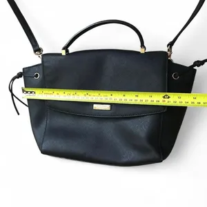 Kate Spade New YORK ♠️ Black Lilah Laurel Way Leather Satchel thumbnail 10