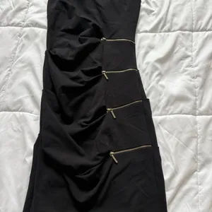 Nicole Miller Womens‎ Black One Off Shoulder Bodycon Mini Dress Cocktail Party thumbnail 2