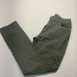 Made in Italy‎ Star Print Pants Womens XL Olive Green Straight Leg Stretch 23 thumbnail 8