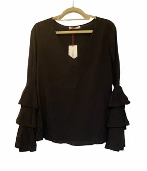 Solitaire blouse bell sleeve size medium thumbnail 1