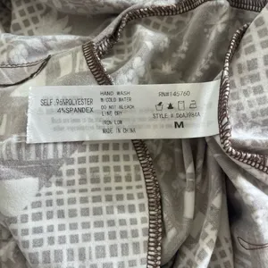 Aster women’s dress brown white floral checkered design artsy pockets‎ medium thumbnail 5