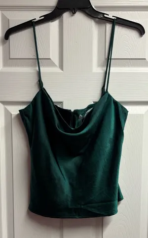 NWT ASTR The Label Cowl Neck Satin Top Size XL thumbnail 1