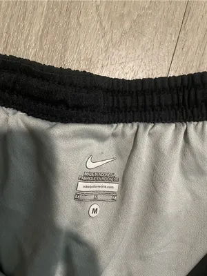 Nike Black Athletic Shorts with White Trim thumbnail 2