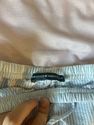 Brandy Melville Pinstripe Shorts thumbnail 2