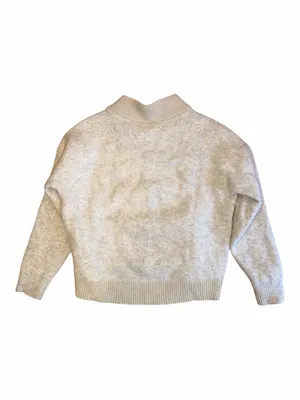 Lululemon Alpaca Wool-Blend V-Neck Sweater Heathered White Opal M thumbnail 2