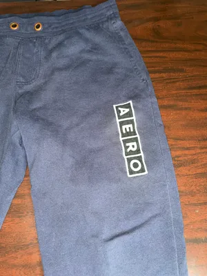 Aeropostale Navy Sweatpants with Pockets Size X-Small thumbnail 3
