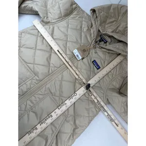 Patagonia Women's Diamond Quilted Parka Oar Tan Size Small NWT ($279 Retail) thumbnail 7