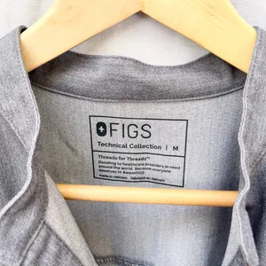 Figs | Rafaela Oversized Scrub Top Shirt In Graphite Gray Medium thumbnail 11