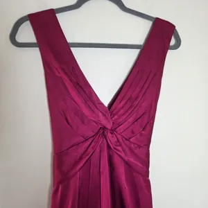 BCBGMaxAzria Magenta Silk Blouse thumbnail 2