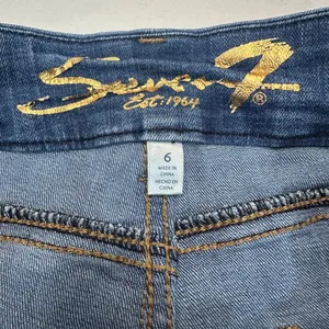 7 For All Mankind Jeans Womens 6 Blue Tummyless High Rise Skinny M Wash Stretch thumbnail 4