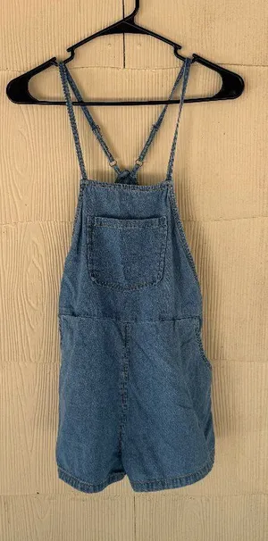 Roxy Beach Party Denim Short Overalls thumbnail 1